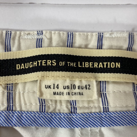 Anthropologie Daughters of the Liberation Chino with Embroidered Birds - Picture 8 of 14